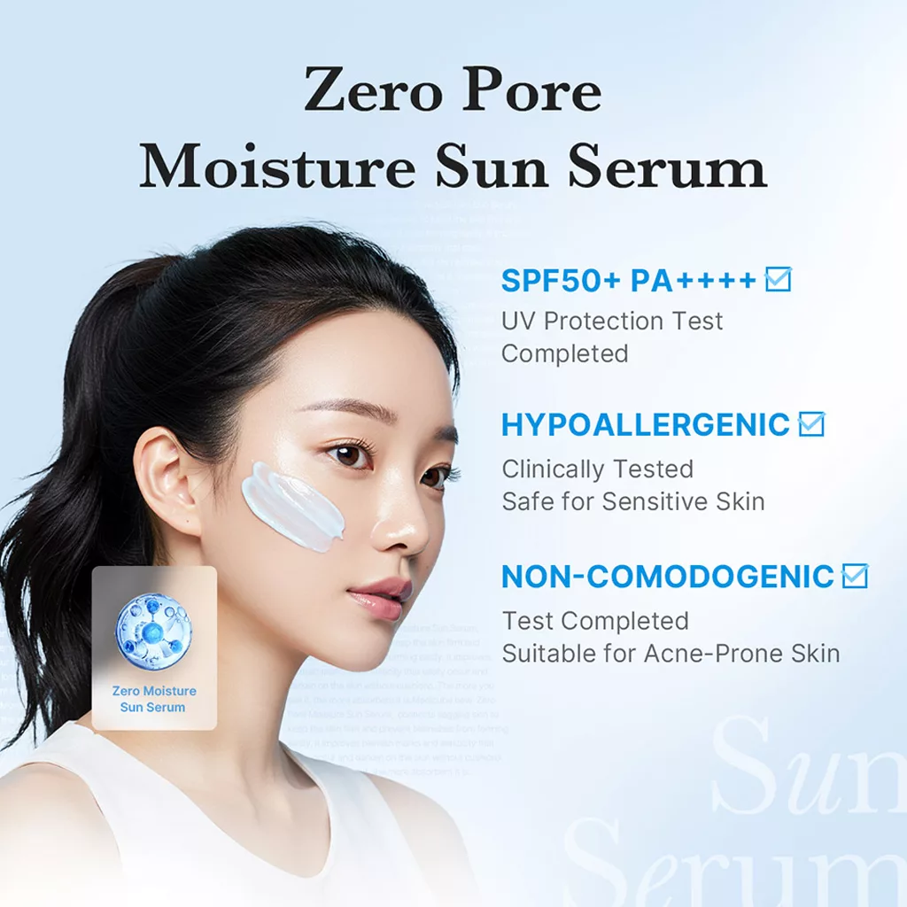 ضدآفتاب منافذ مدی کیوب زیرو مویسچر Zero pore