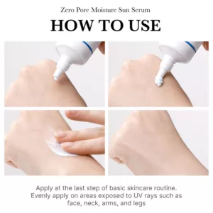 ضدآفتاب منافذ مدی کیوب زیرو مویسچر Zero pore