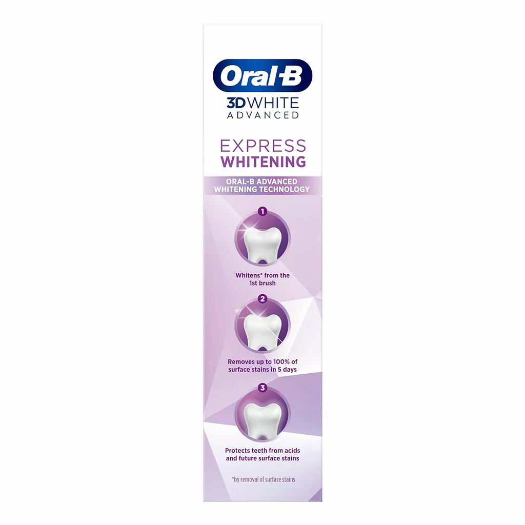 خمیردندان اورال بی 3D WHITE مدل EXPRESS WHITENING