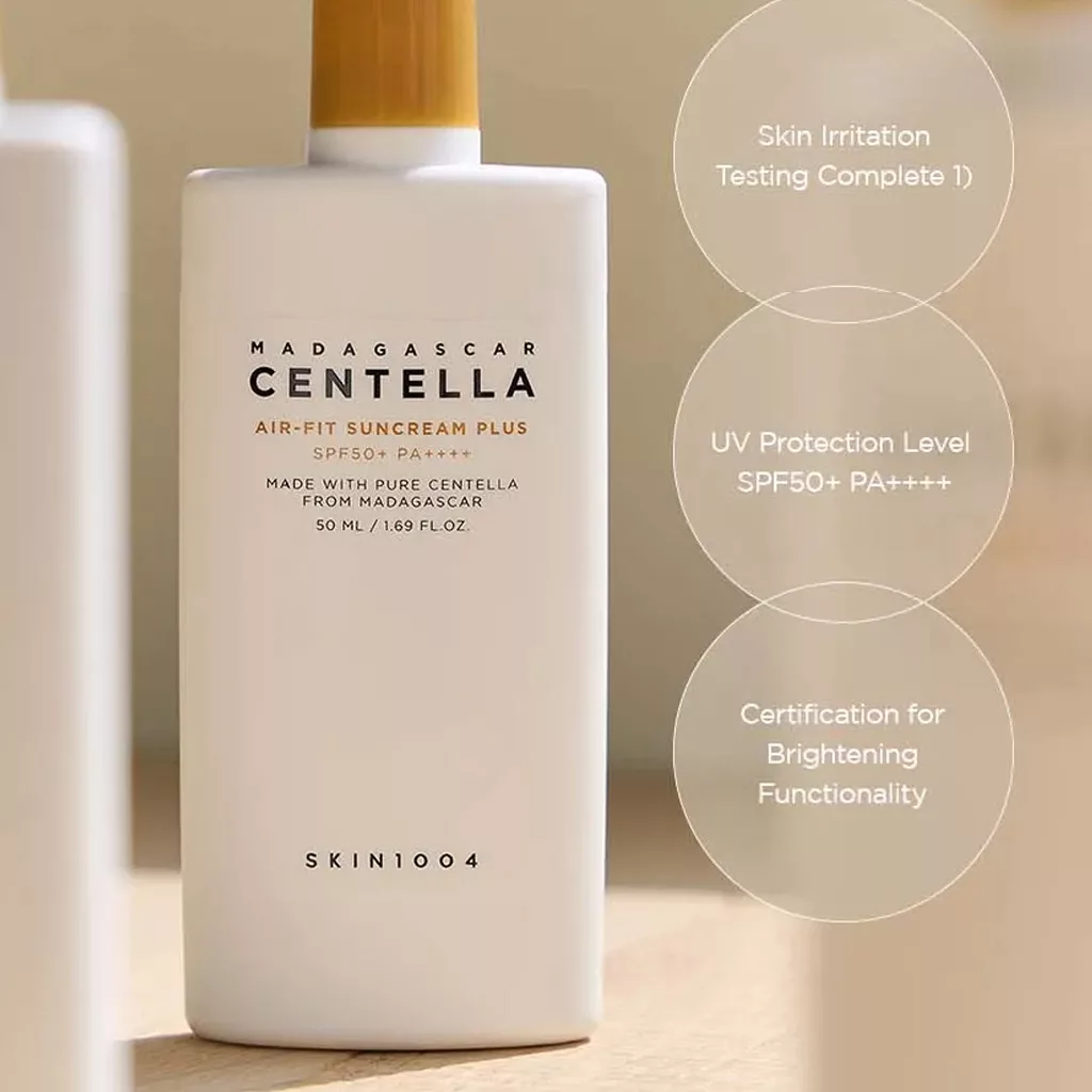 ضدآفتاب مایع اسکین 1004 سنتلا ایر فیت پلاس SPF50