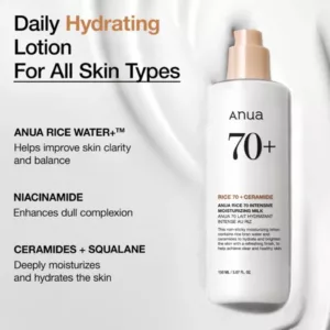 لوشن مرطوب کننده آنوا برنج و سرامید Intensive Moisturizing