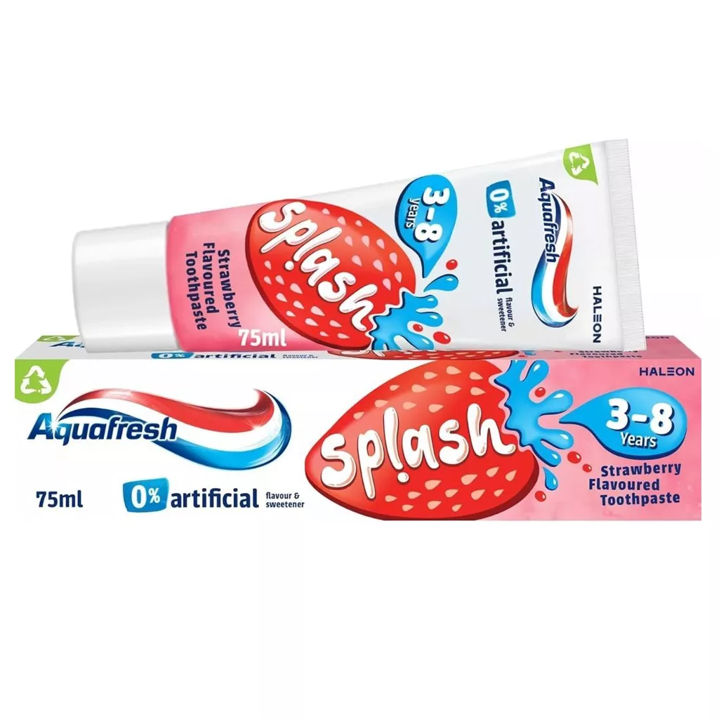 خمیردندان کودک آکوا فرش توت فرنگی 3 تا 8 سال