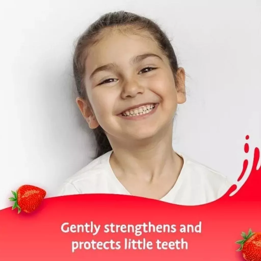 خمیردندان کودک آکوا فرش توت فرنگی 3 تا 8 سال