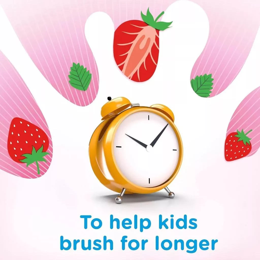 خمیردندان کودک آکوا فرش توت فرنگی 3 تا 8 سال