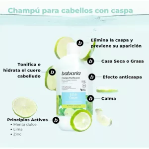 شامپو ضد شوره لیمو نعنا و زینک باباریا