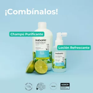 شامپو ضد شوره لیمو نعنا و زینک باباریا