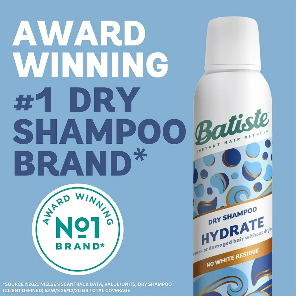 شامپو خشک باتیست HYDRATE آبرسان