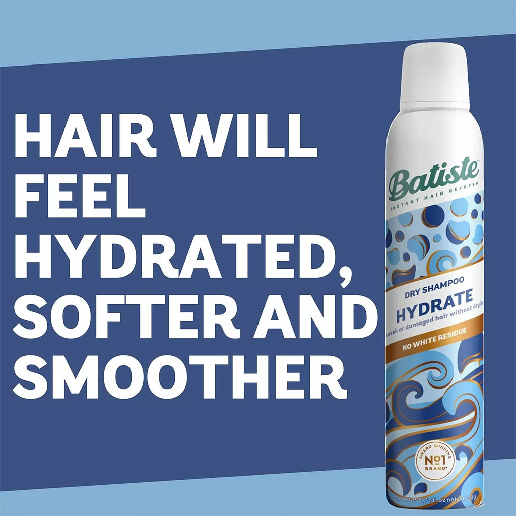 شامپو خشک باتیست HYDRATE آبرسان