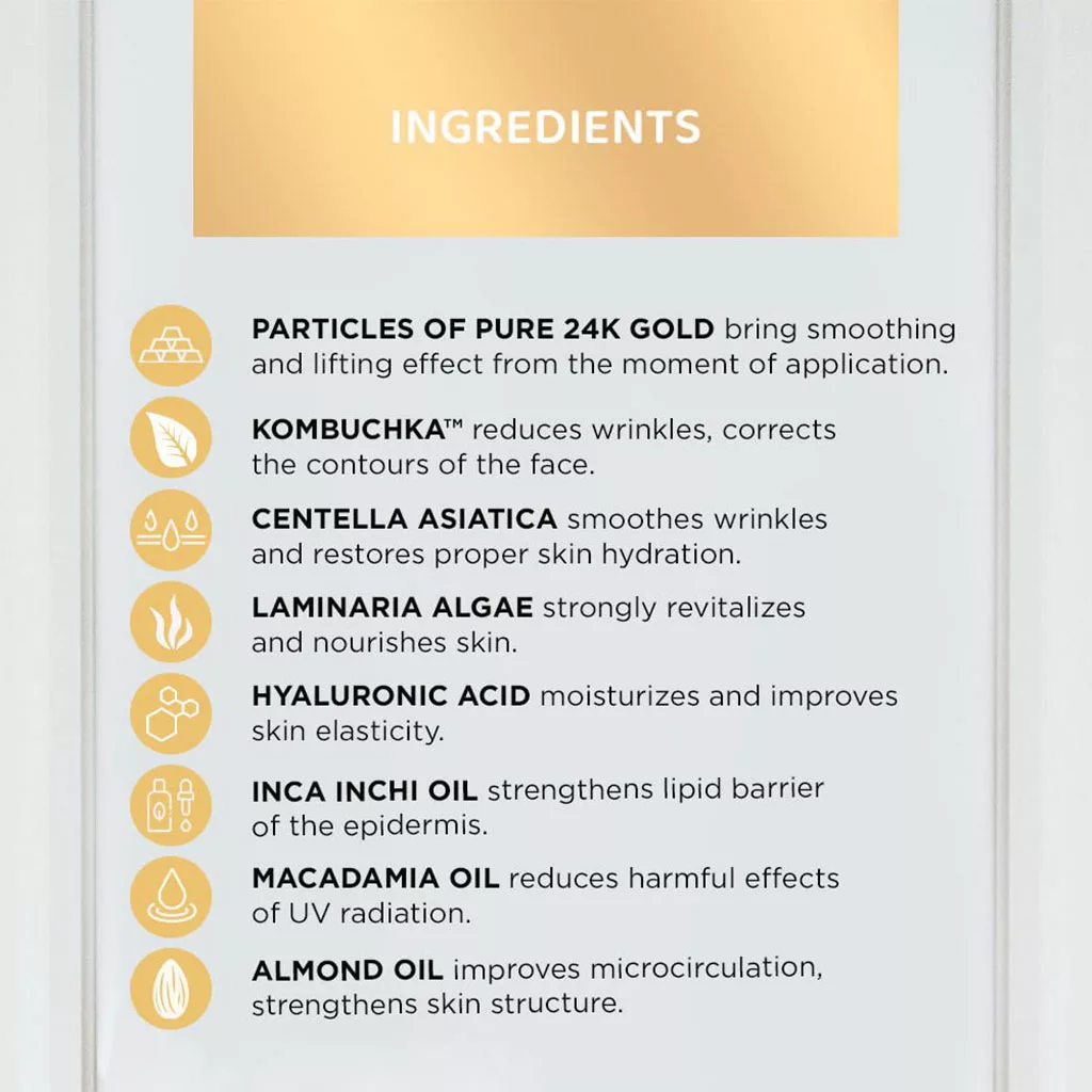 سرم کرم لیفت قوی طلا اولاین بالای ۴۰ سال