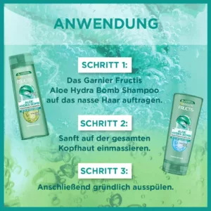 کرم مو فر گارنیر گره گشا مغذی استایل 48 ساعته بدون آبکشی aloe vera air dry cream