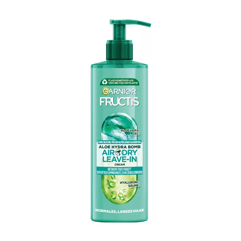 کرم مو فر گارنیر گره گشا مغذی استایل 48 ساعته بدون آبکشی aloe vera air dry cream