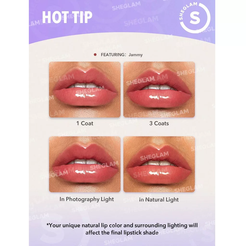لیپ گلاس شیگلم رنگ jammy