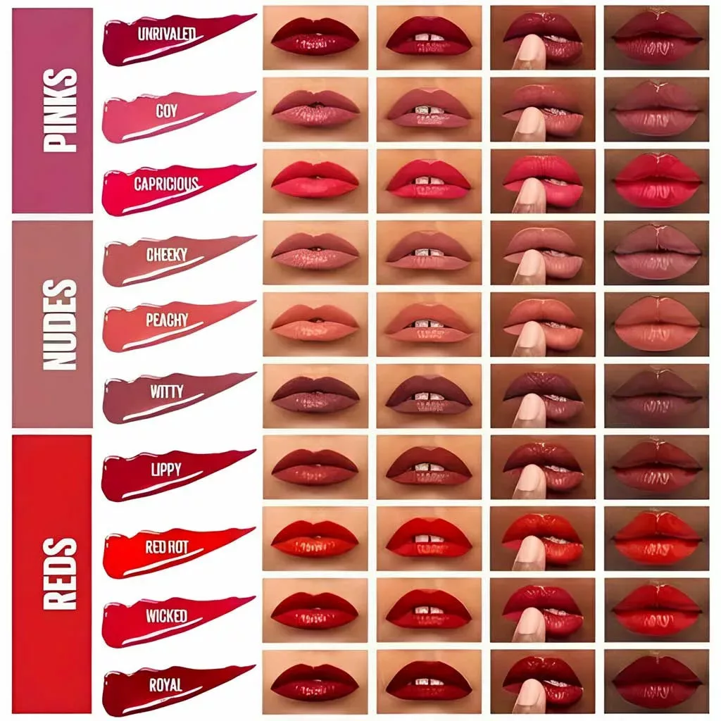 رژ لب مایع میبلین سوپر استی وینیل اینک 12 رنگ جذاب Super Stay® Vinyl Ink