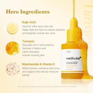 سرم روشن کننده کوچیک اسید مدی کیوب ترمریک نیاسینامید