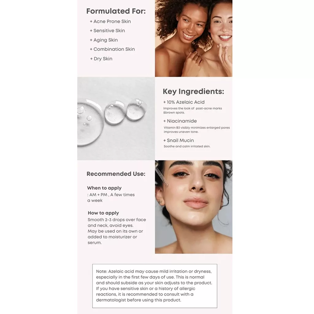 سرم آزلائیک اسید 10% ناین لس NINE LESS