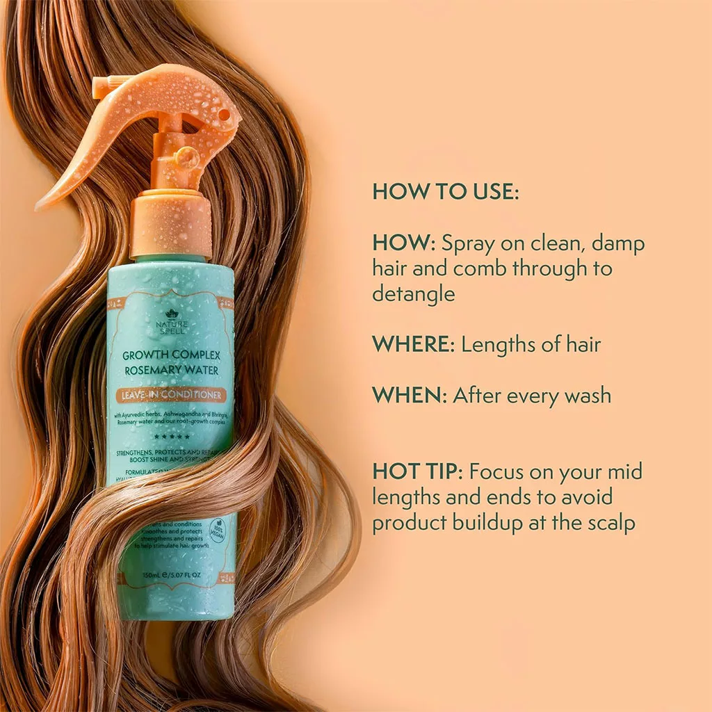 اسپری رزماری نیچر اسپل بعد حمام افرایش رشد مو و ضد ریزش Leave-in conditioner