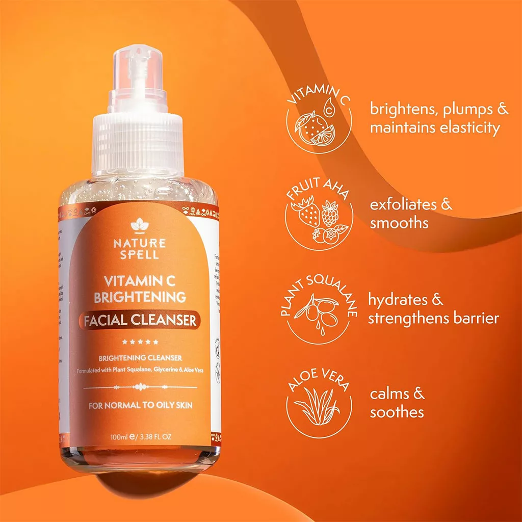 شوینده صورت نیچر اسپل نرمال تا چرب Vitamin C