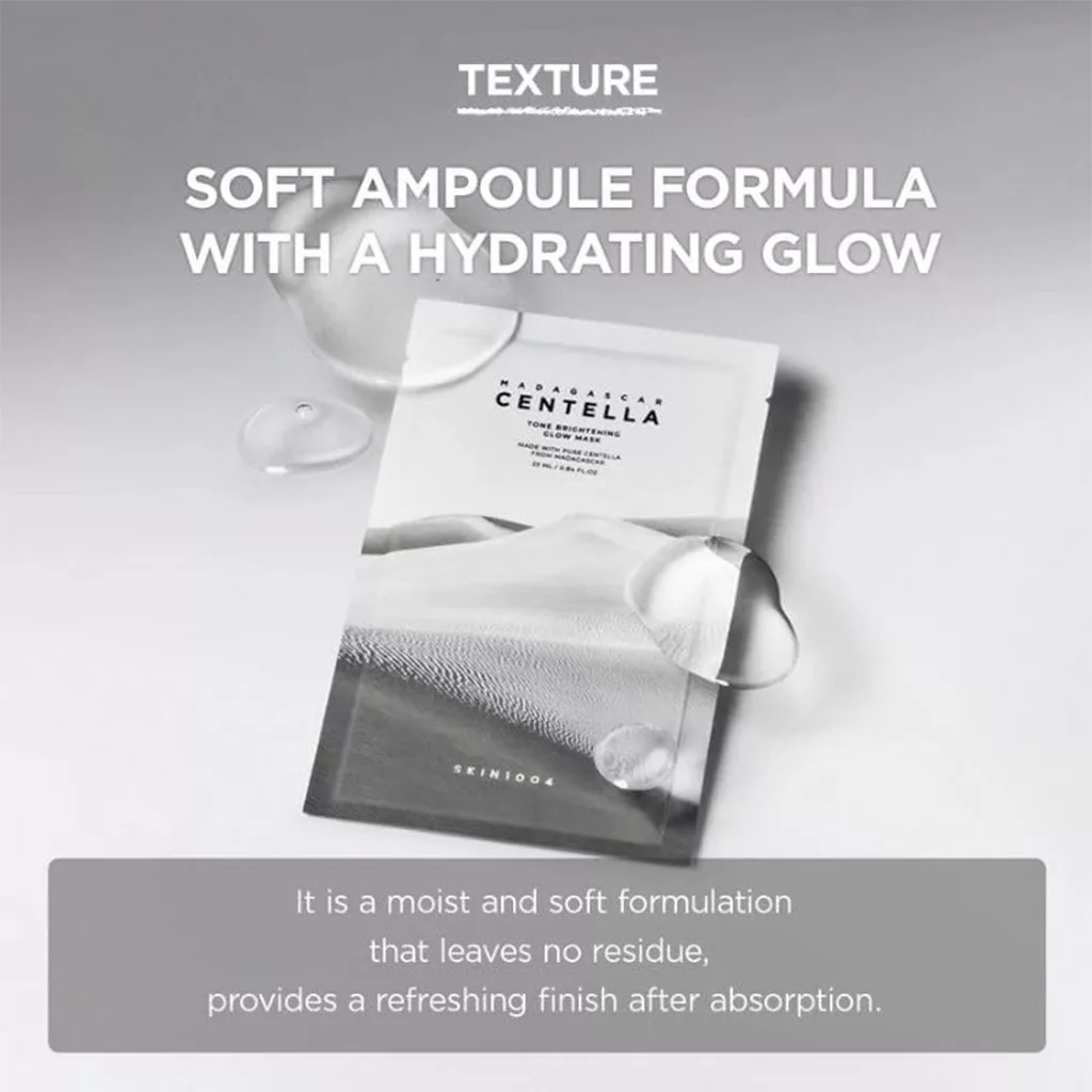 ماسک ورقه ای صورت سنتلا اسکین 1004 روشن کننده Brightening glow mask