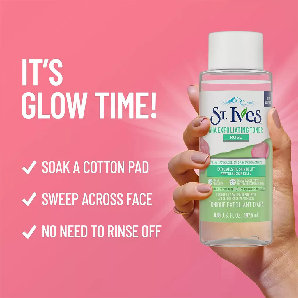 تونر گل رز AHA سنت ایوز لایه بردار لاکتیک اسید 5%