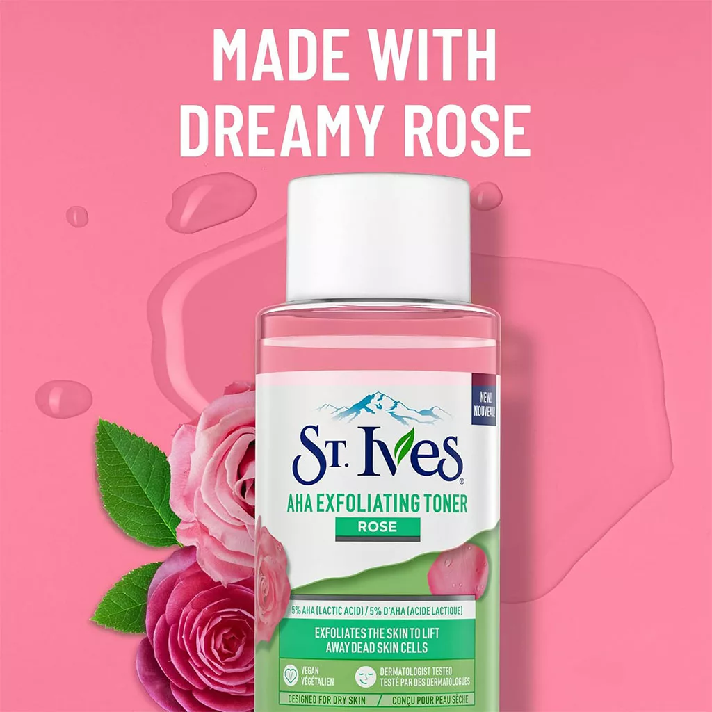 تونر گل رز AHA سنت ایوز لایه بردار لاکتیک اسید 5%