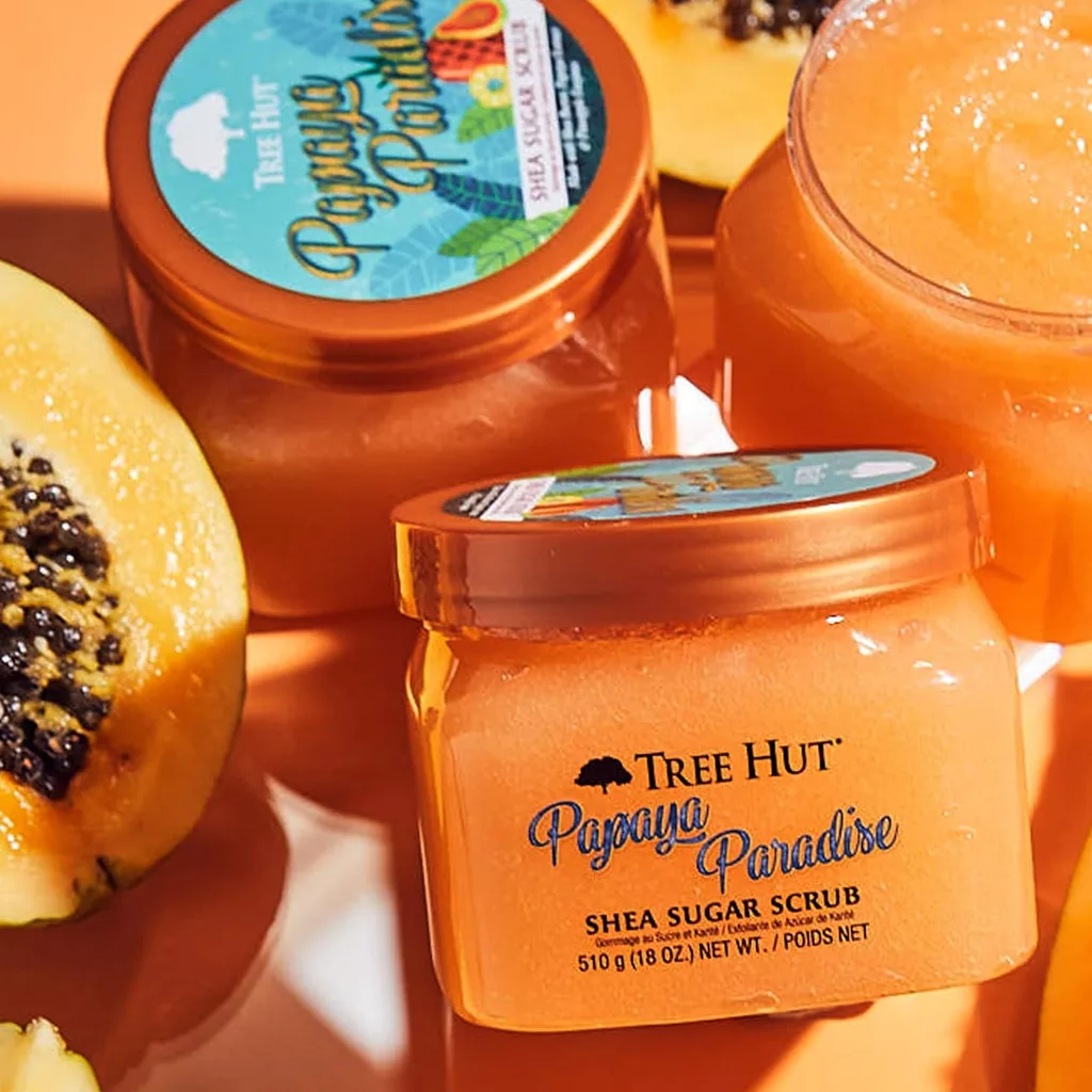 اسکراب بدن شکری تری هات مدل papaya paradise
