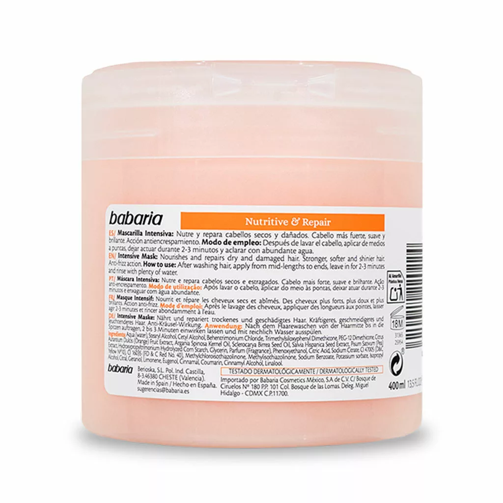 ماسک مو ترمیم کننده روغن مارولا و پرتقال باباریا