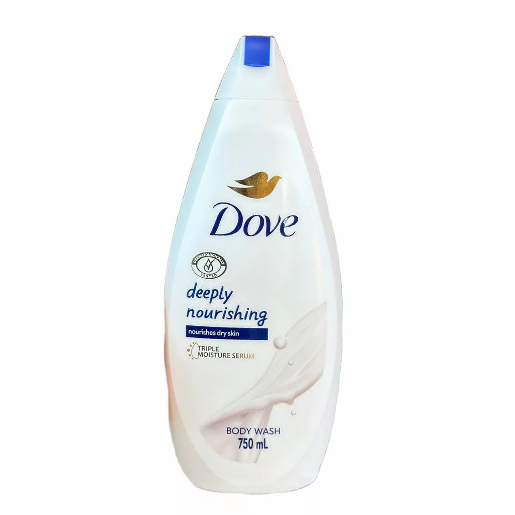 شامپو بدن مغدی پوست خشک داو مدل deeply nourishing