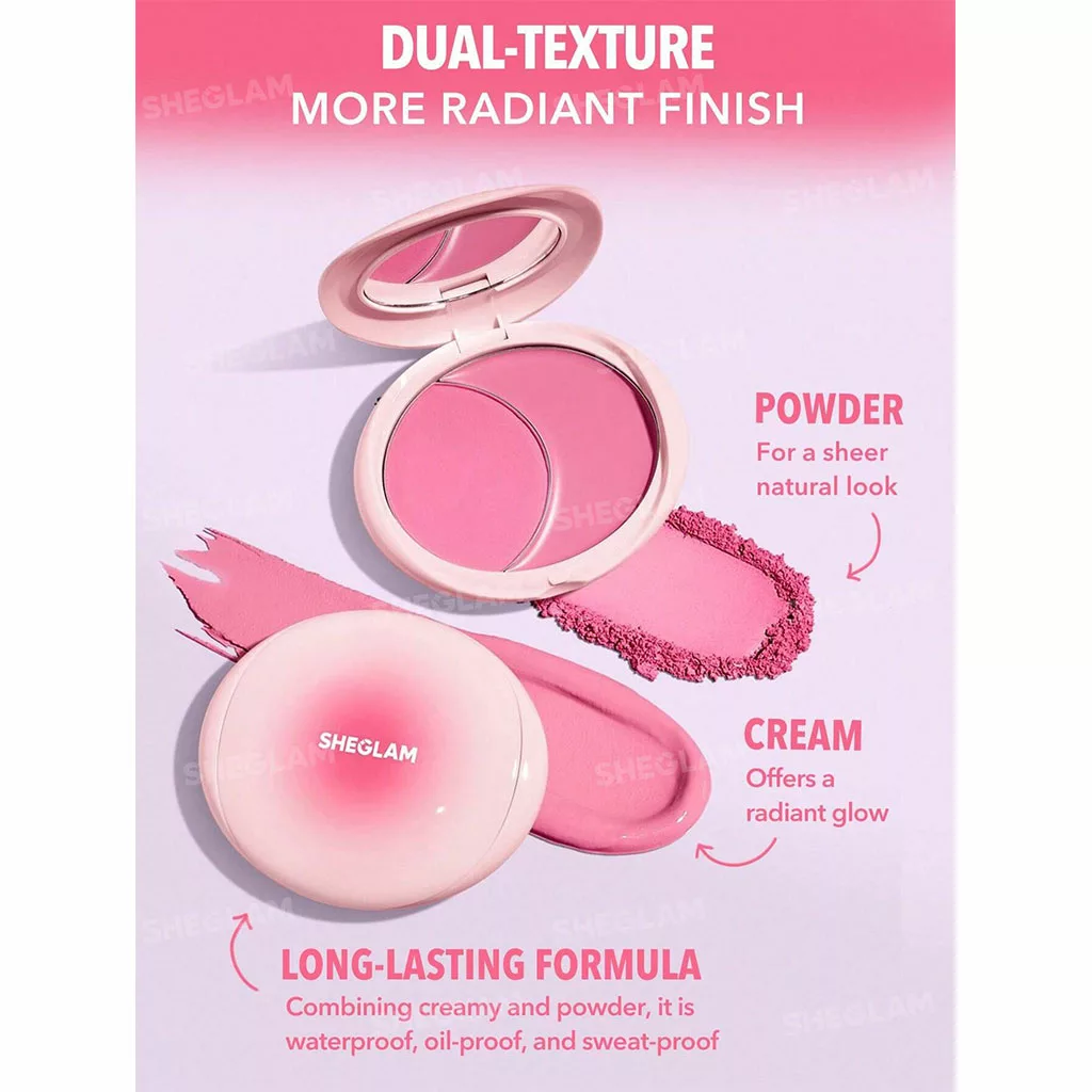 پالت رژگونه دوتایی CHEEK 2 CHEEK شیگلم چیک2چیک PEACH JUICE