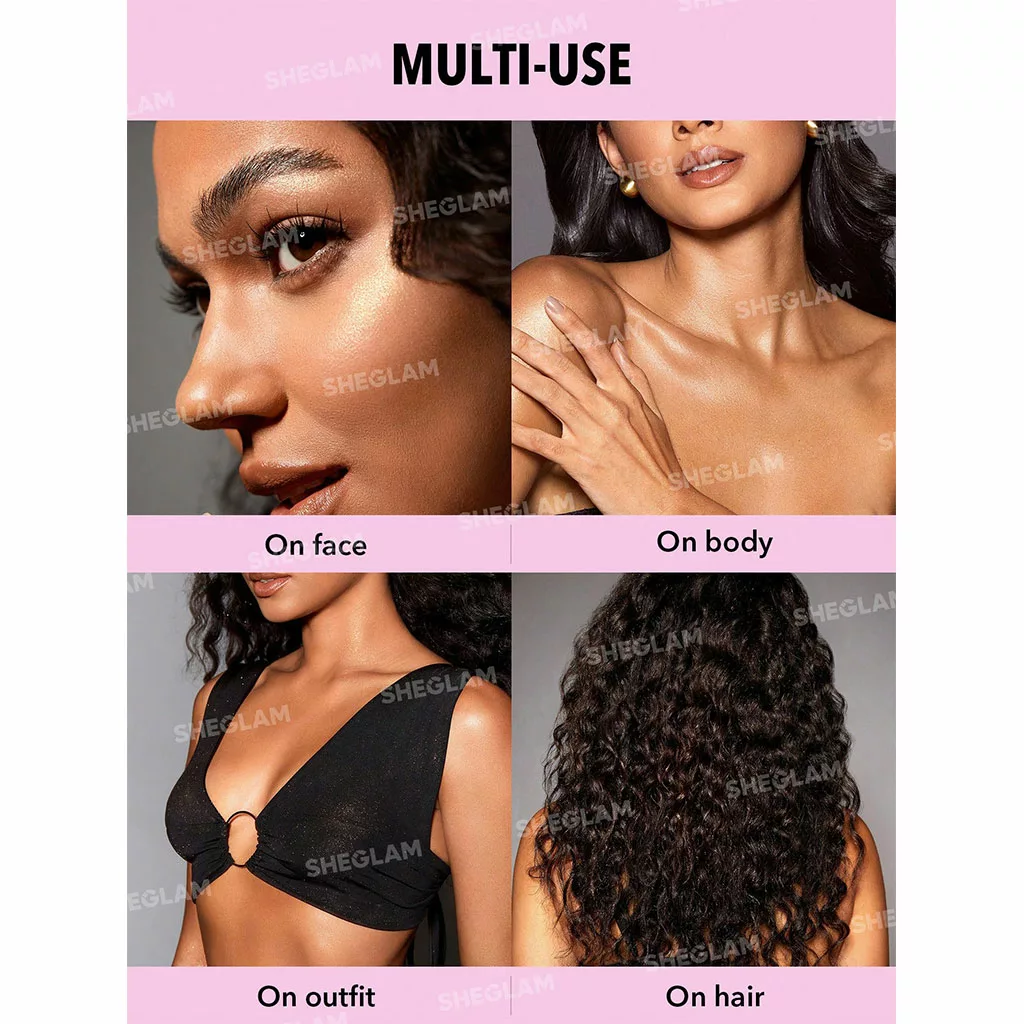 بادی میست شیمر بدن شیگلم رنگ صورتی love bomb