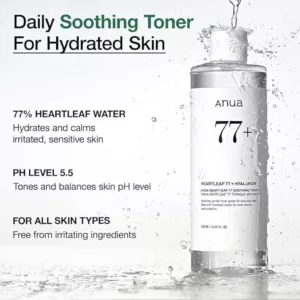 تونر آنوا +77 هیالورون ANA HEATLEAF 77+HYALURON