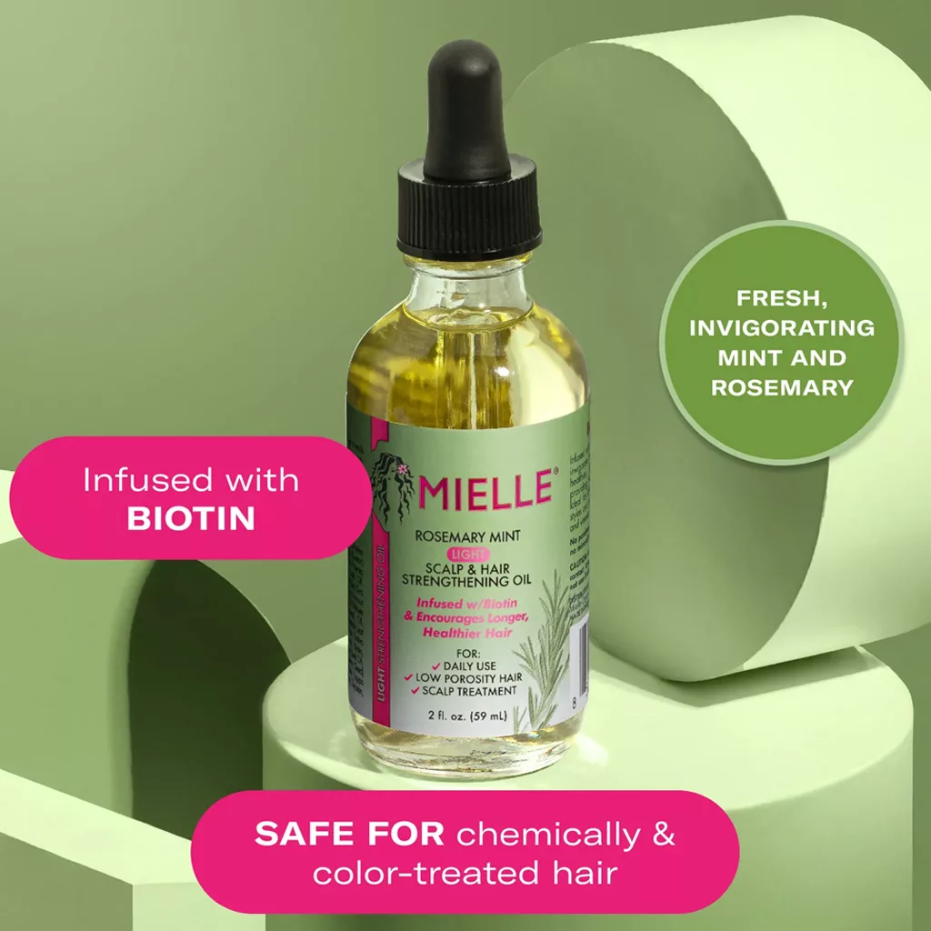 روغن رزماری و نعناع Light میله MIELLE ضد ریزش مو و درمان اسکالپ 59میل