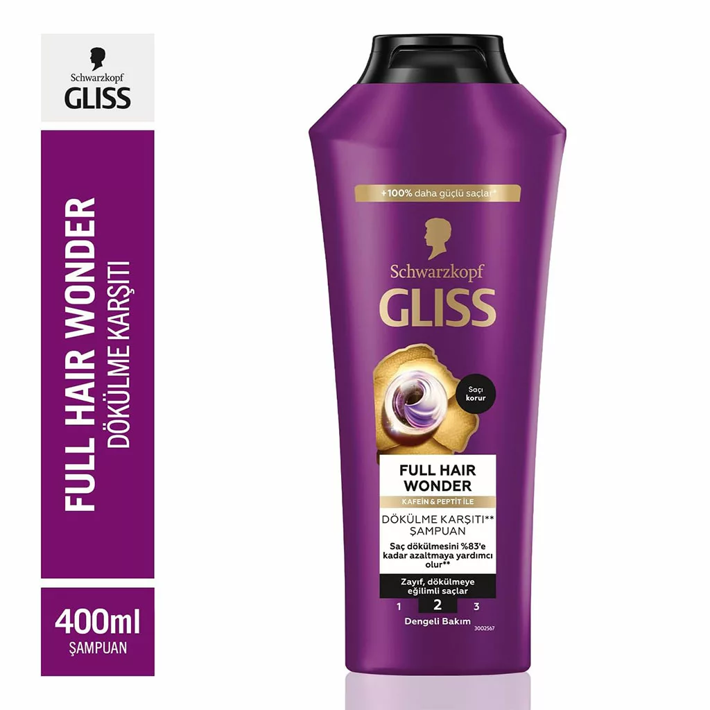 شامپو ضد ریزش گلیس full hair wonder