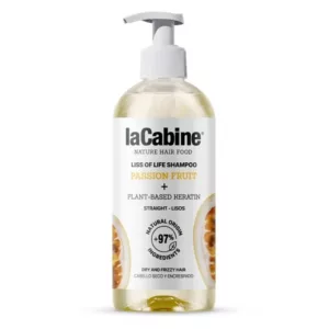 شامپو پشن فروت لاکابین حاوی سوپر فود های طبیعی مناسب موی خشک و وز