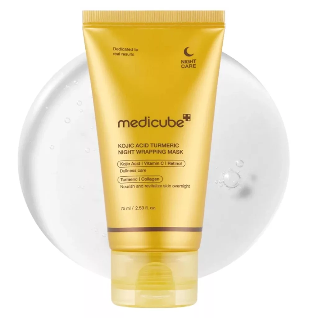 ماسک شب کوجیک اسید مدی کیوب ترمریک WRAPPING MASK ماسک شب کوجیک اسید مدی کیوب ترمریک WRAPPING MASK