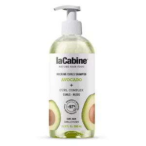 شامپو موی فر و حالت دار لاکابین حاوی سوپر فود طبیعی آووکادو