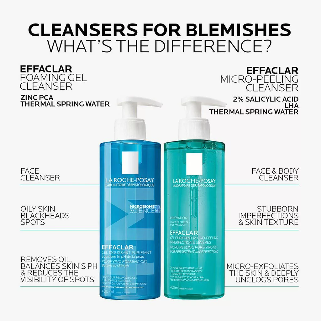 ژل شستشو افکلار لاروش پوزای پوست چرب و حساس 400 میل