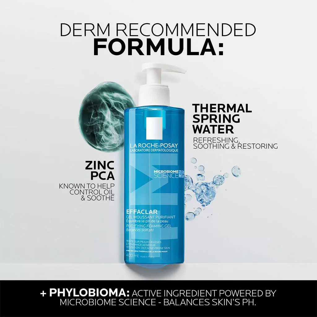 ژل شستشو افکلار لاروش پوزای پوست چرب و حساس 400 میل