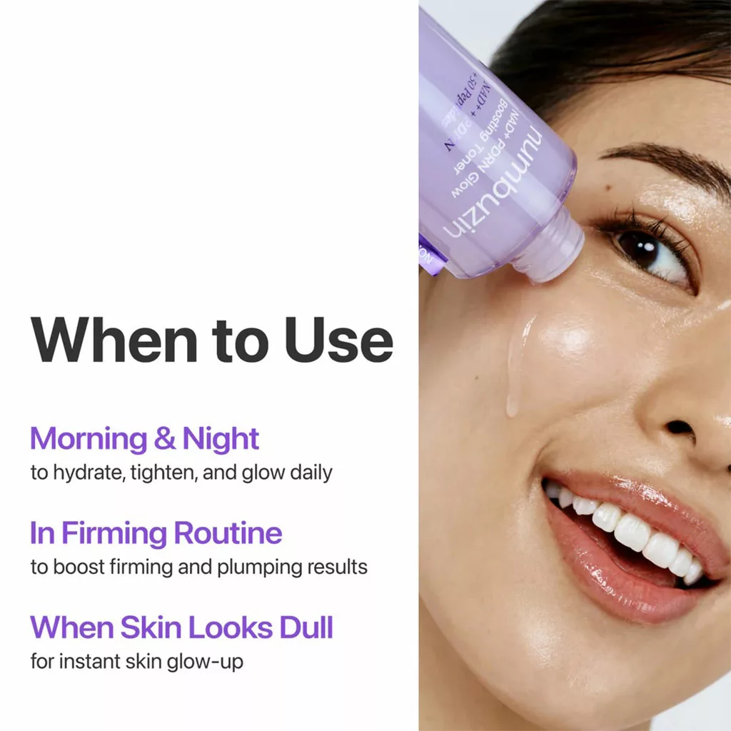 تونر +9 نامبوزین 50پپتاید NAD+PDRN glow boosting Toner