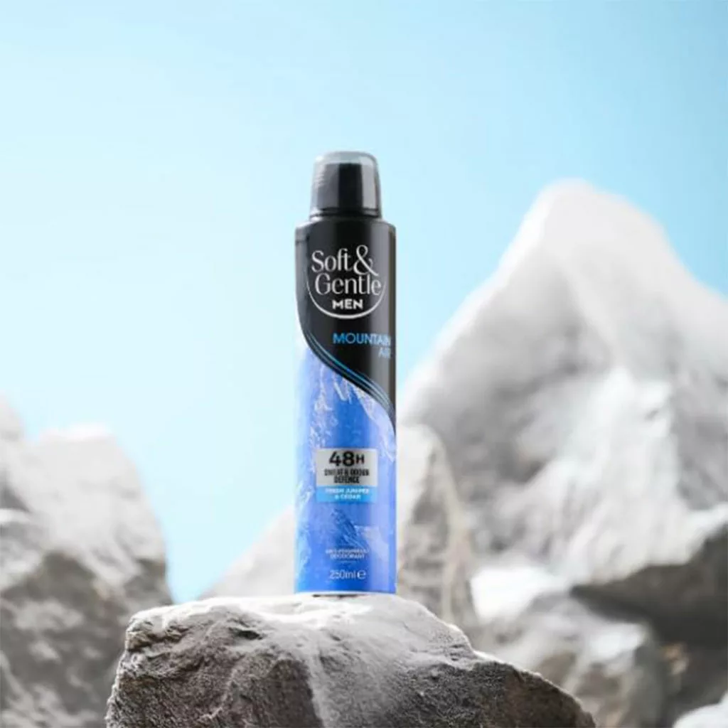 اسپری ضد تعریق سافت اند جنتل مردانه مدل mountain air