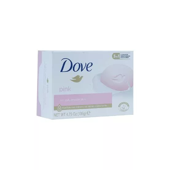 صابون داو مرطوب کننده و مغذی  پاک کننده ملایم مدل pink حجم 135گرم