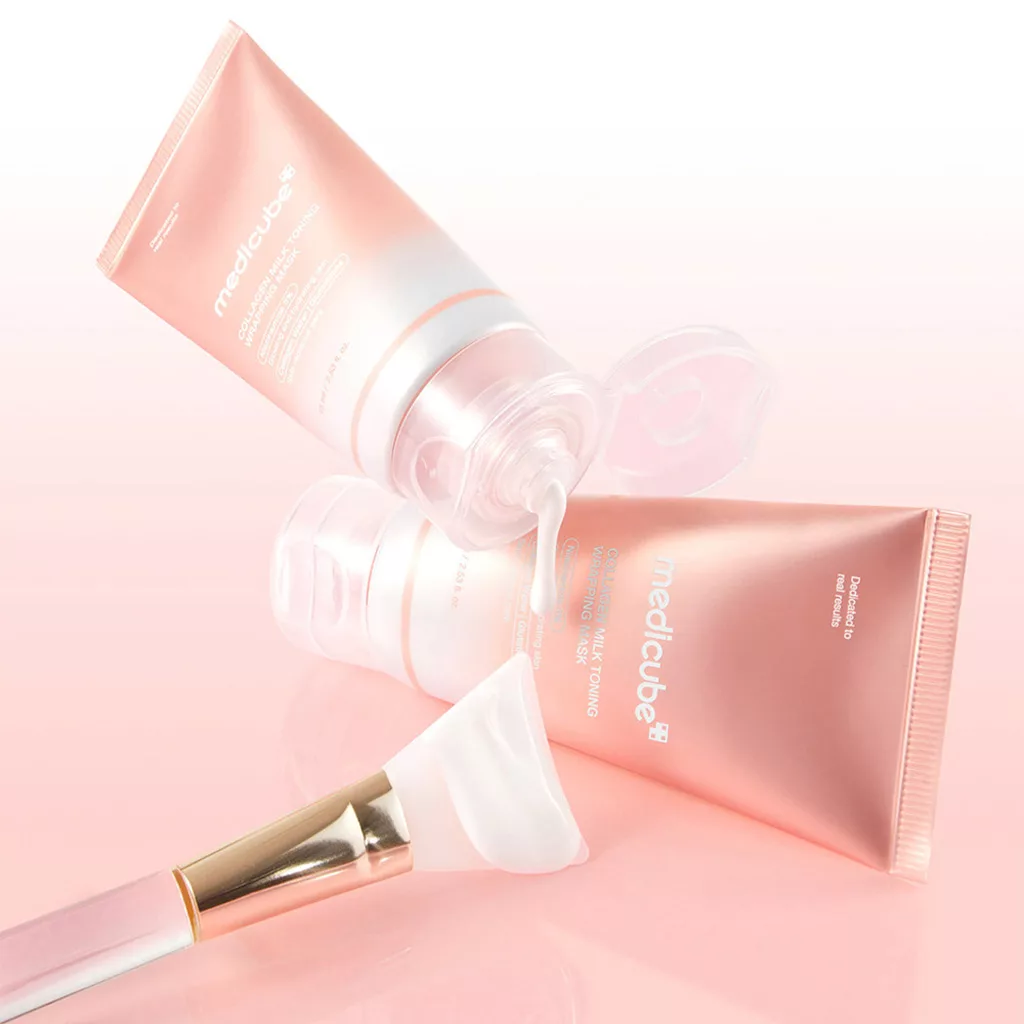 ماسک صورت شیر روشن کننده حاوی نیاسینامید مدی کیوب