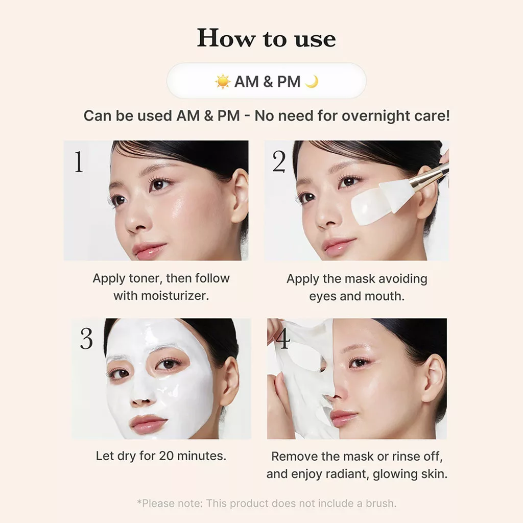 ماسک صورت شیر روشن کننده حاوی نیاسینامید مدی کیوب