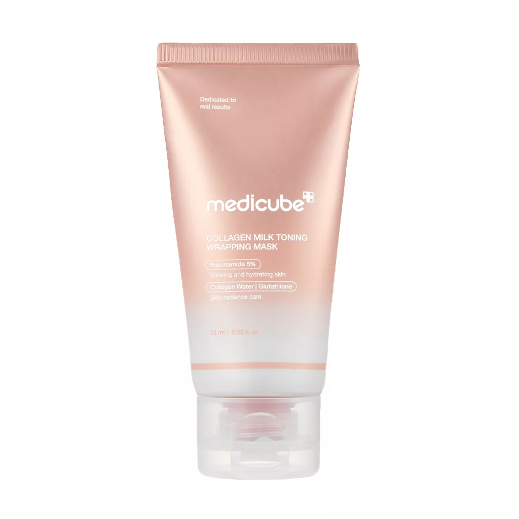 ماسک صورت شیر روشن کننده حاوی نیاسینامید مدی کیوب ماسک صورت شیر روشن کننده حاوی نیاسینامید مدی کیوب