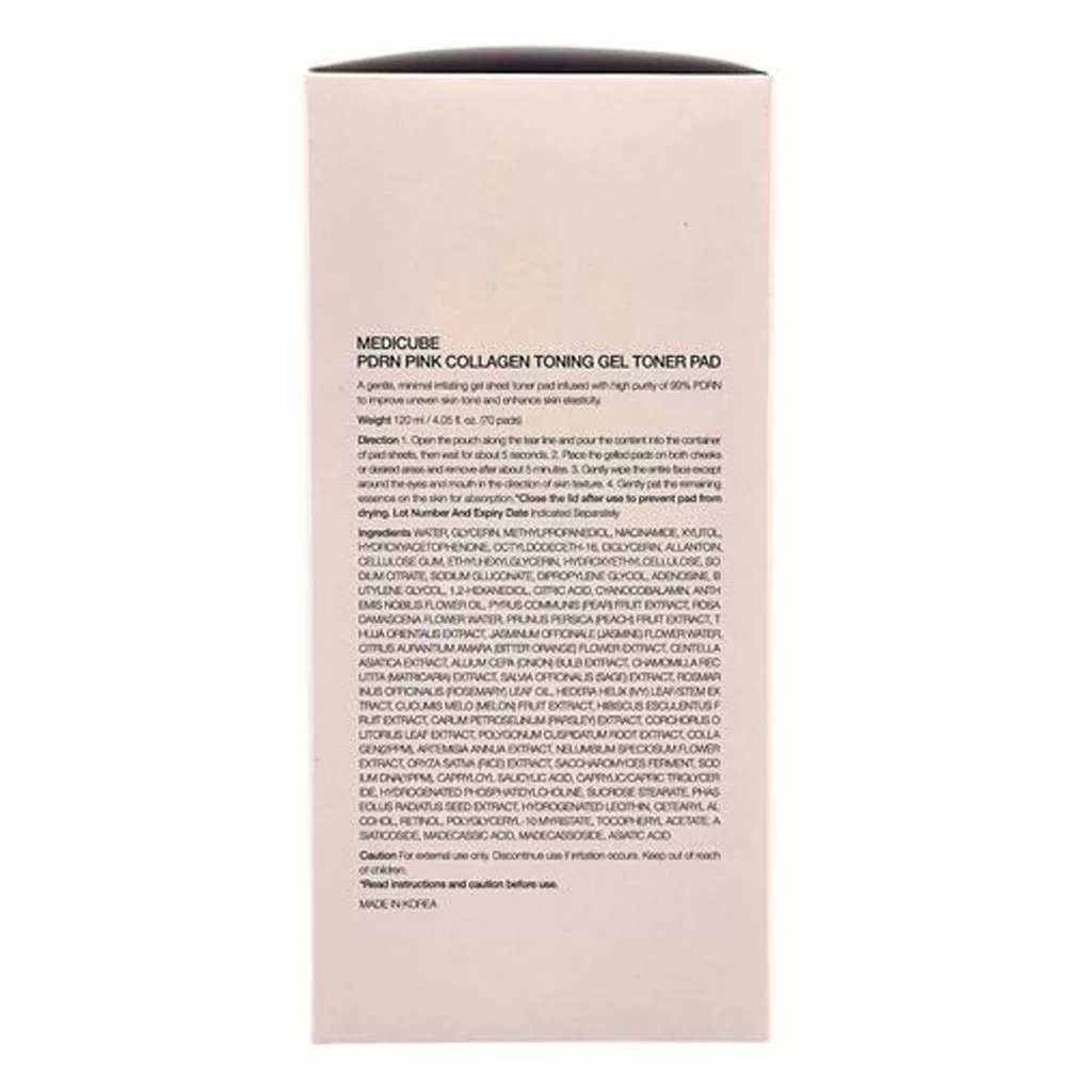 تونر پد ژلی کلاژن pdrn مدی کیوب