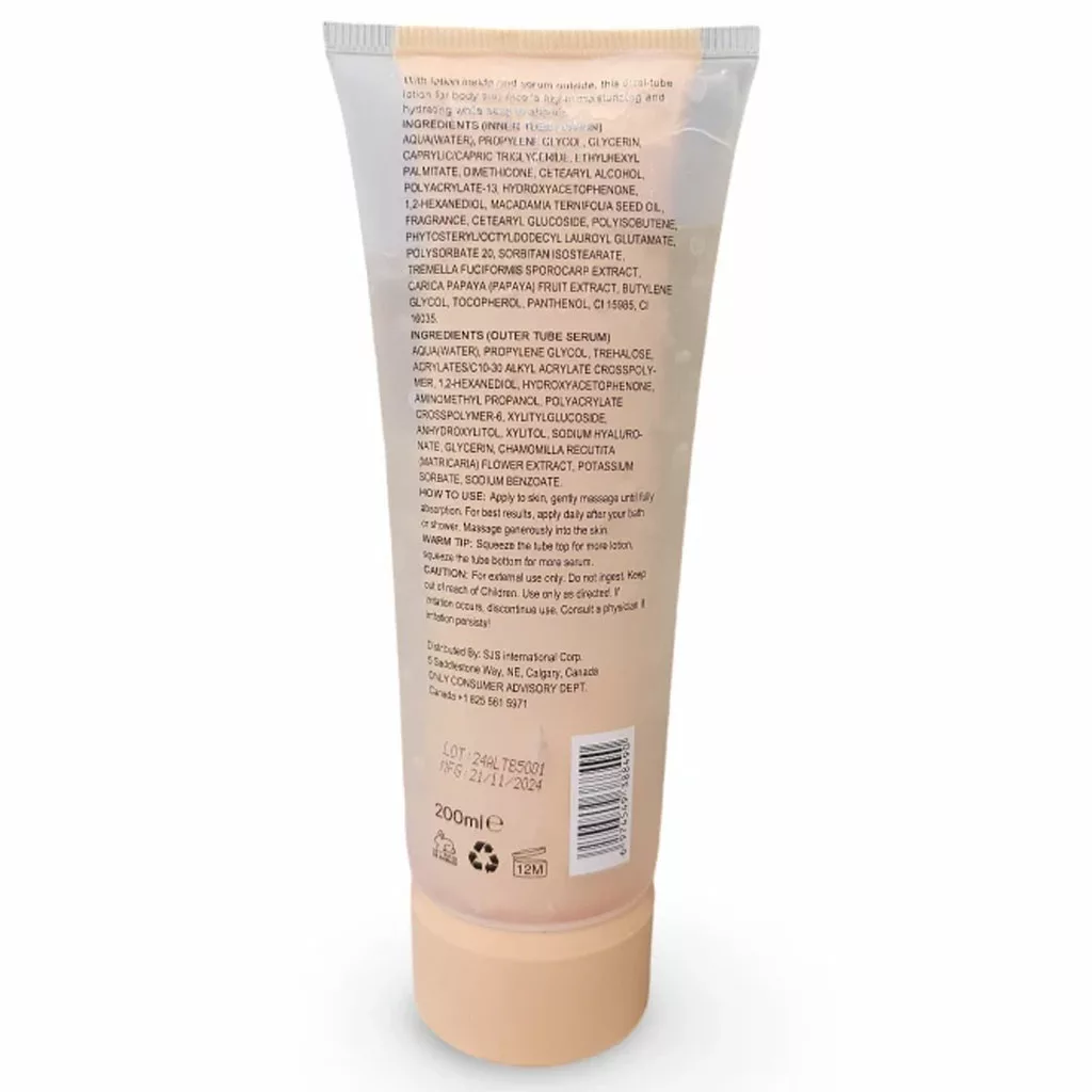 لوسیون بدن و سرم آبرسان اونلی حاوی پاپایا و هلو