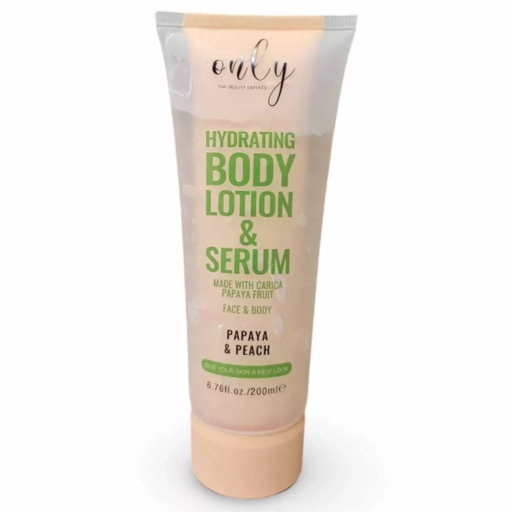 لوسیون بدن و سرم آبرسان اونلی حاوی پاپایا و هلو
