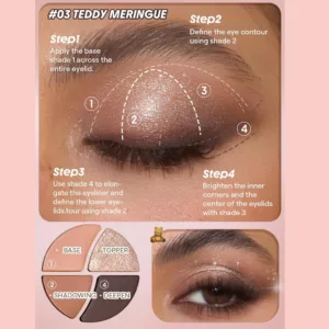 پالت مینی کاربردی شیگلم مدل Teddy meringue