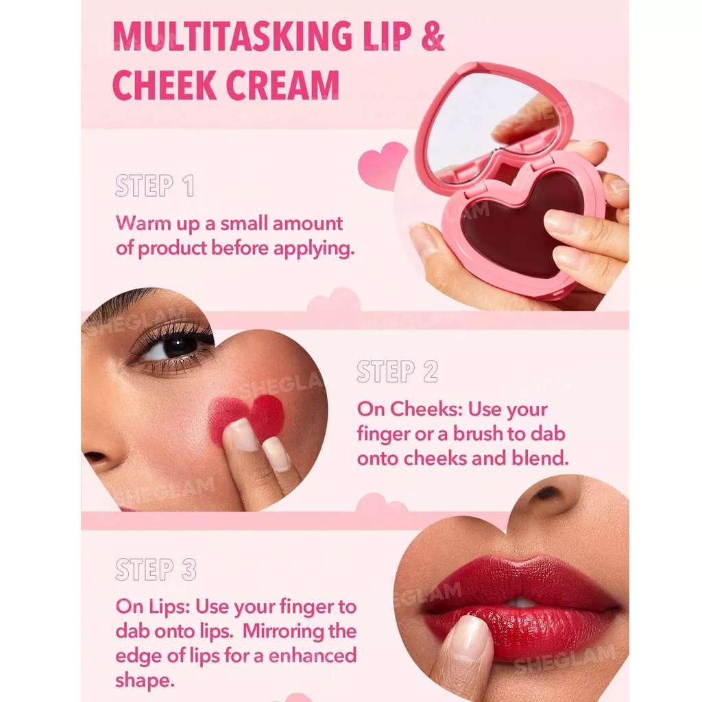 رژگونه قلبی شیگلم در ۲ رنگ