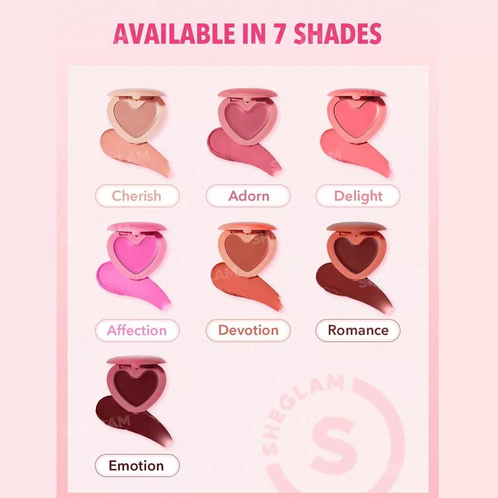 رژگونه قلبی شیگلم در ۲ رنگ