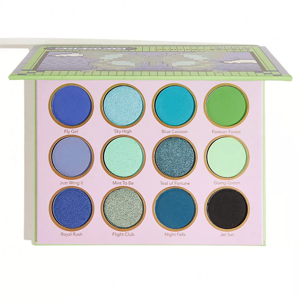 پالت سایه 12 رنگ جذاب شیگلم مدل flutter effect پالت سایه 12 رنگ جذاب شیگلم مدل flutter effect